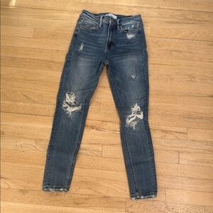 Distressed Blue Women's Jeans